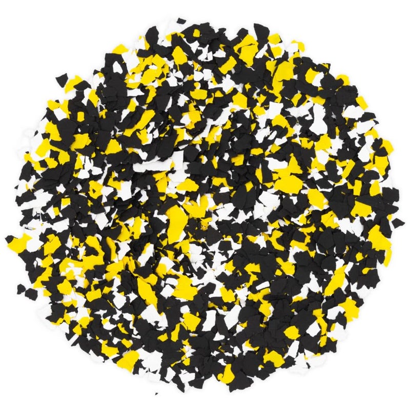 Epoxy FX Epoxy Flakes 1/4" (5 Pounds) - Floor Flakes for Decorative Floors and Crafts (209 Yellow Jacket) - Image 2